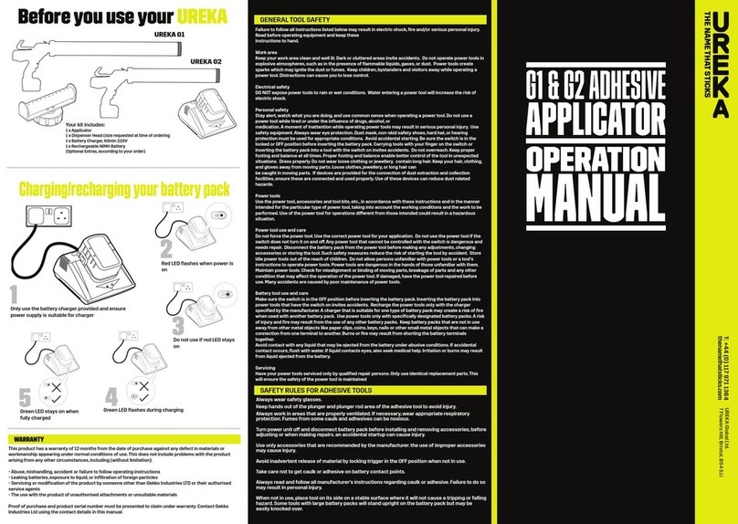 UREKA G1 Operation manual