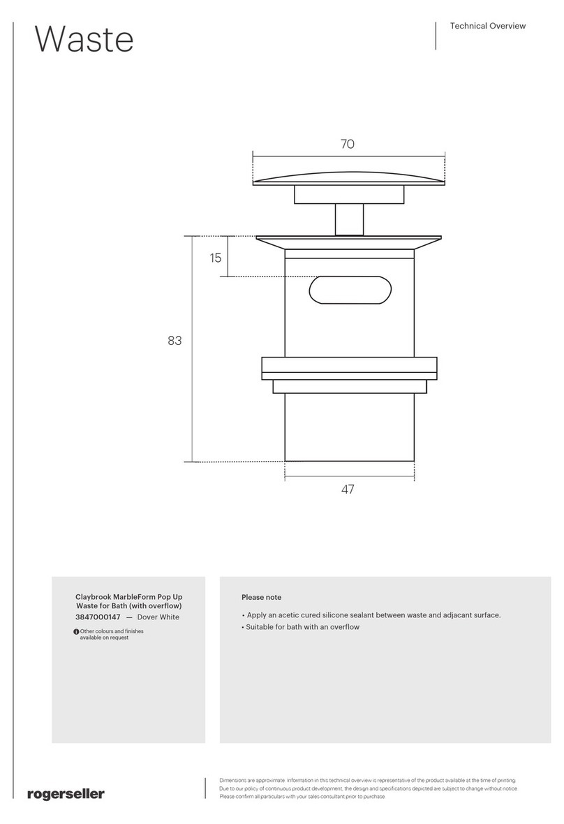 Claybrook MarbleForm 3847000147 quick start guide