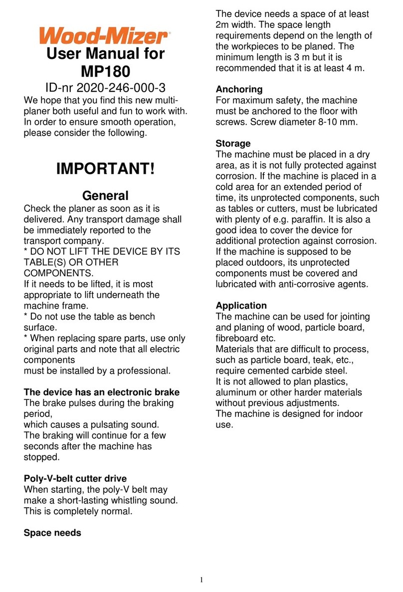 woodmizer MP180 user manual woodmizer MP180 user manual
