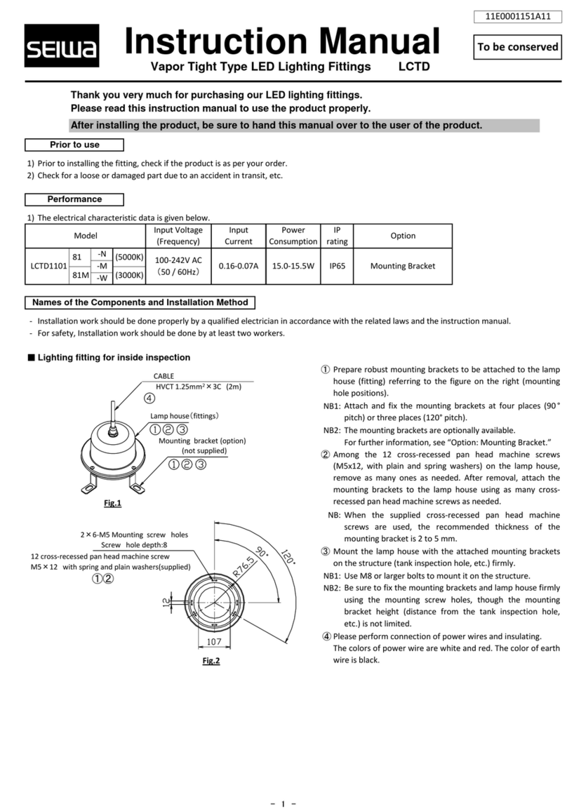 Seiwa LCTD110181-N instruction manual