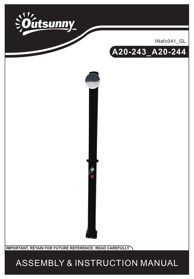 Outsunny A20-243 Assembly & instruction manual