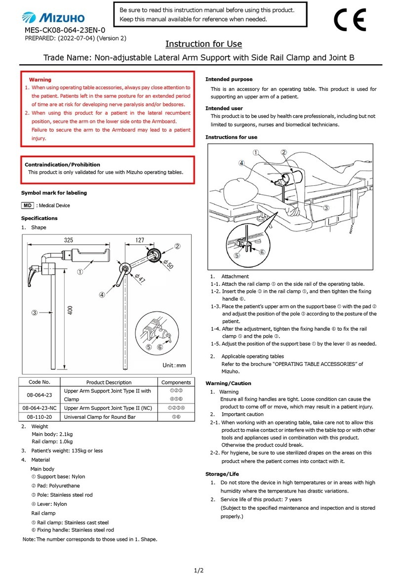 Mizuho MES-CK08-064-23EN-0 User manual