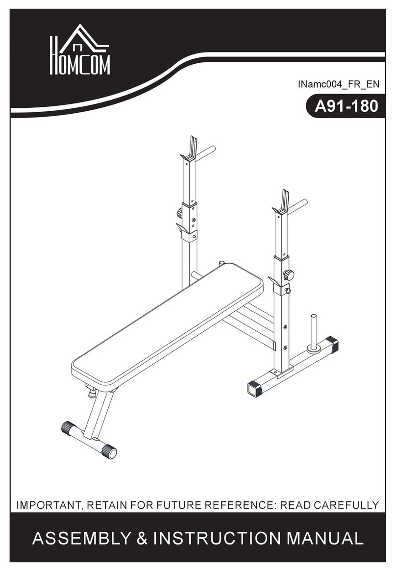 HOMCOM A91-180 Assembly & instruction manual