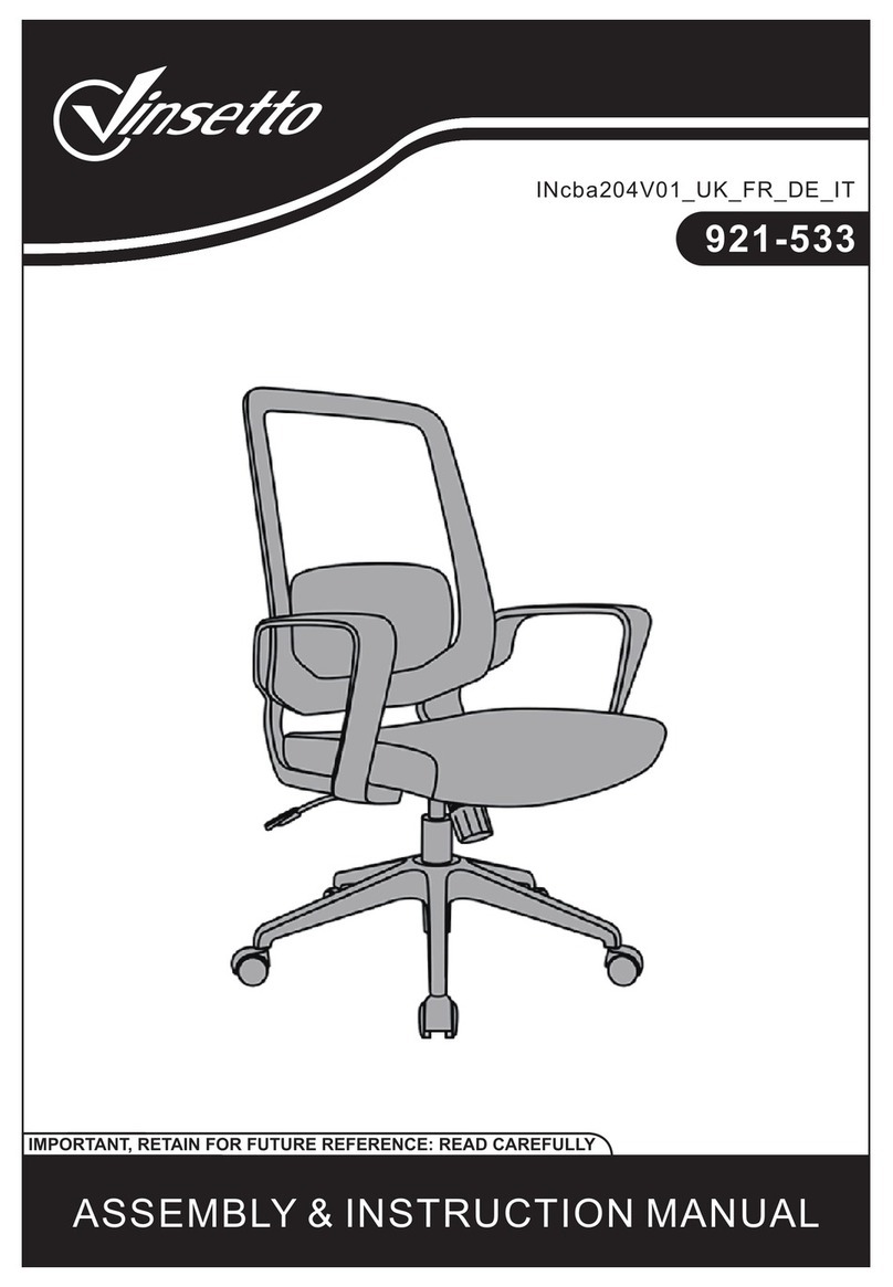 Vinsetto 921-533 Assembly & instruction manual Vinsetto 921-533 Assembly & instruction manual