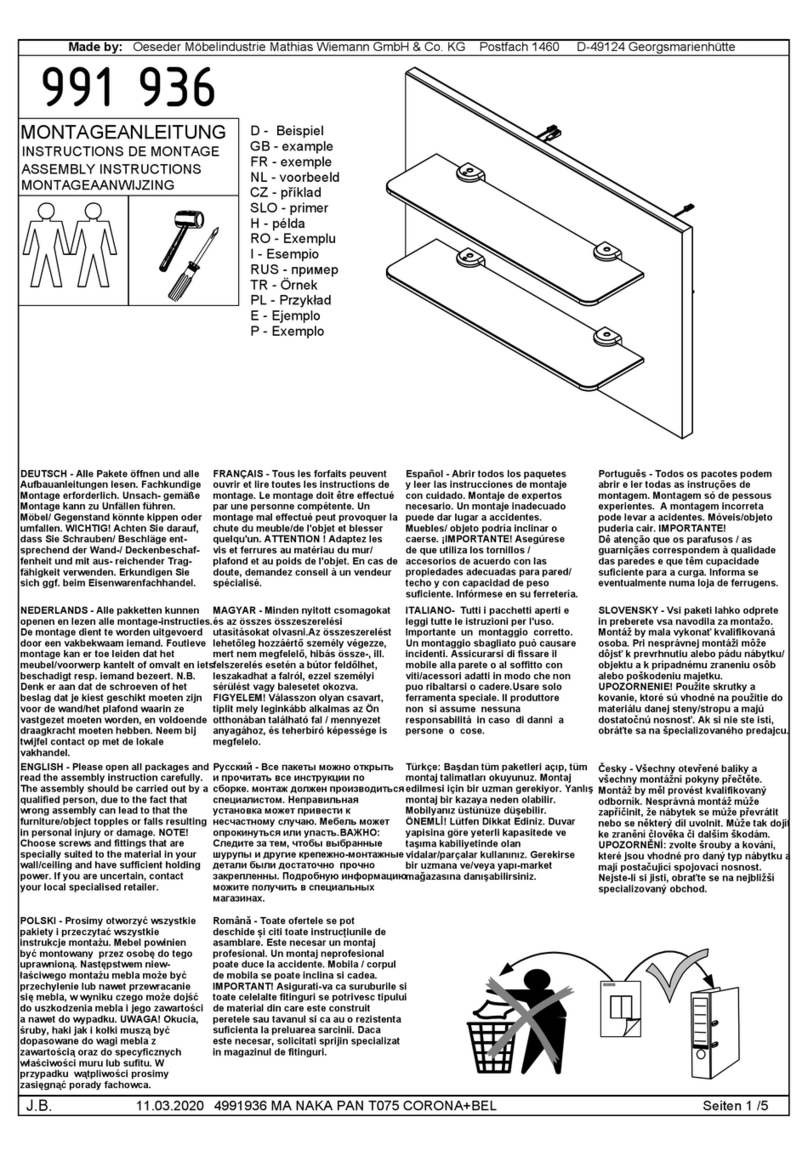 WIEMANN 991 936 quick start guide WIEMANN 991 936 quick start guide