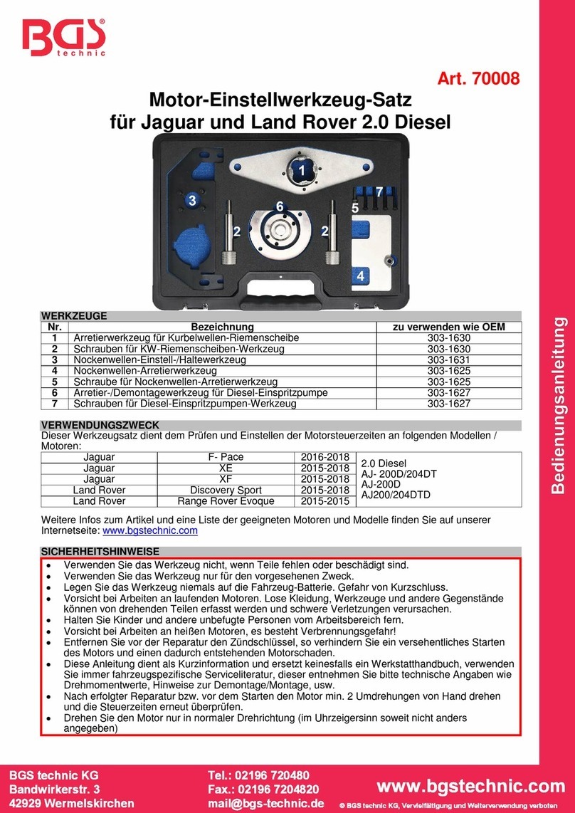 BGS technic 70008 User manual BGS technic 70008 User manual