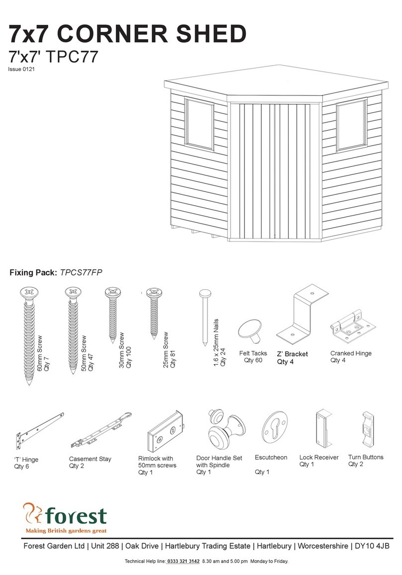 Forest garden TPC77 User manual