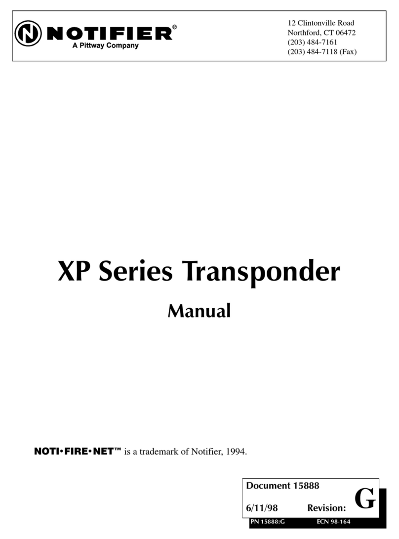 Pittway NOTIFIER XP Series User manual