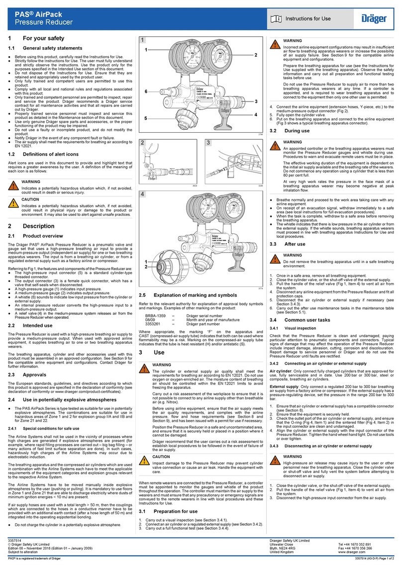 Dräger PAS AirPack Instructions for use