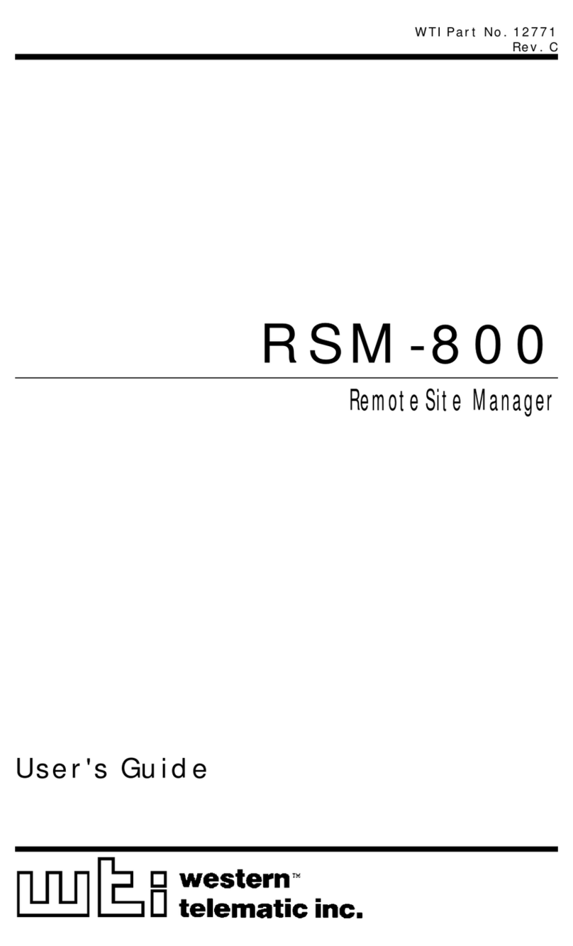 WTI RSM-800 user guide