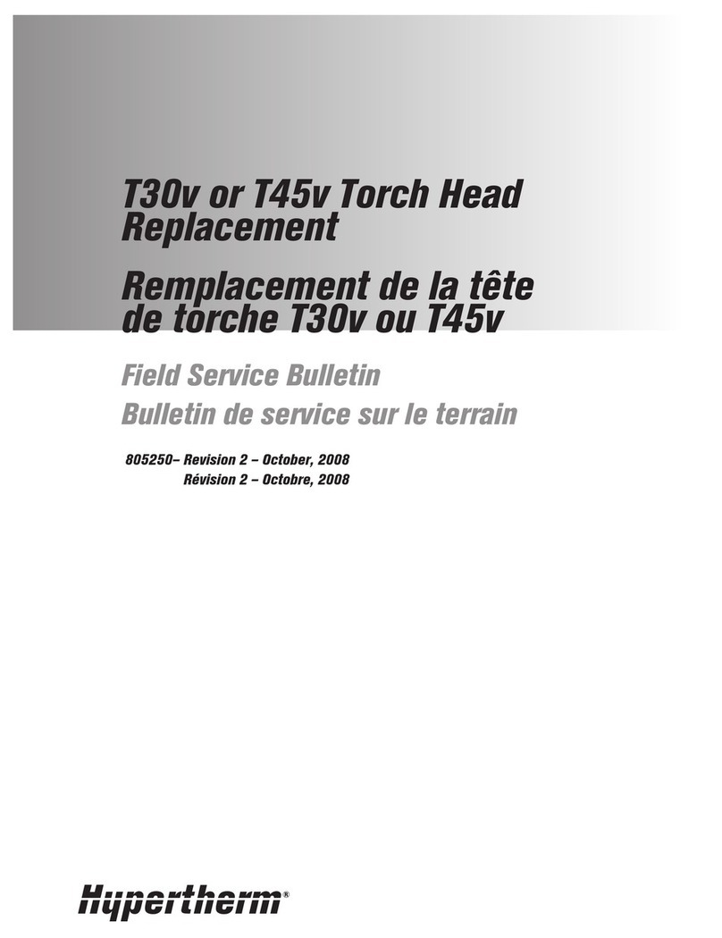 Hypertherm T30v Use and care manual