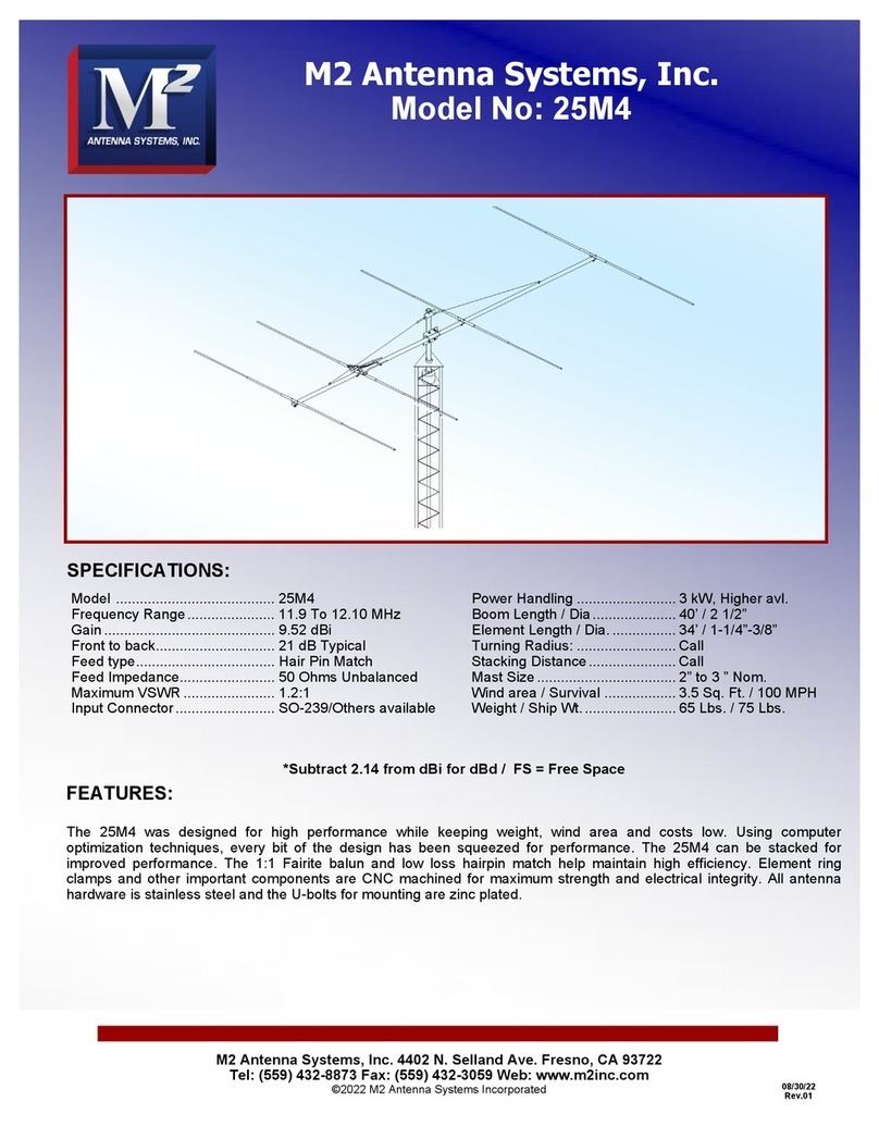 M2 Antenna Systems 25M4 User manual