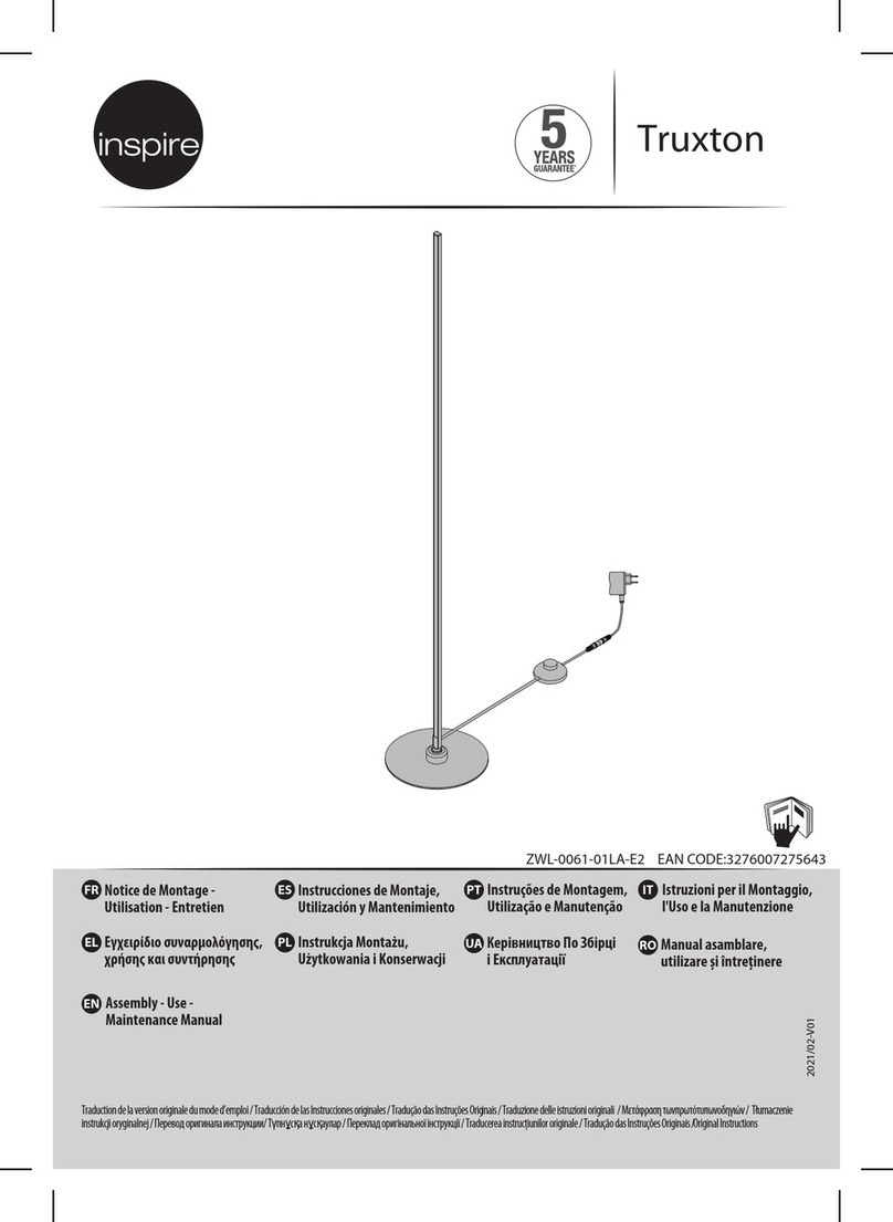 Inspire Truxton Assembly, Use, Maintenance Manual