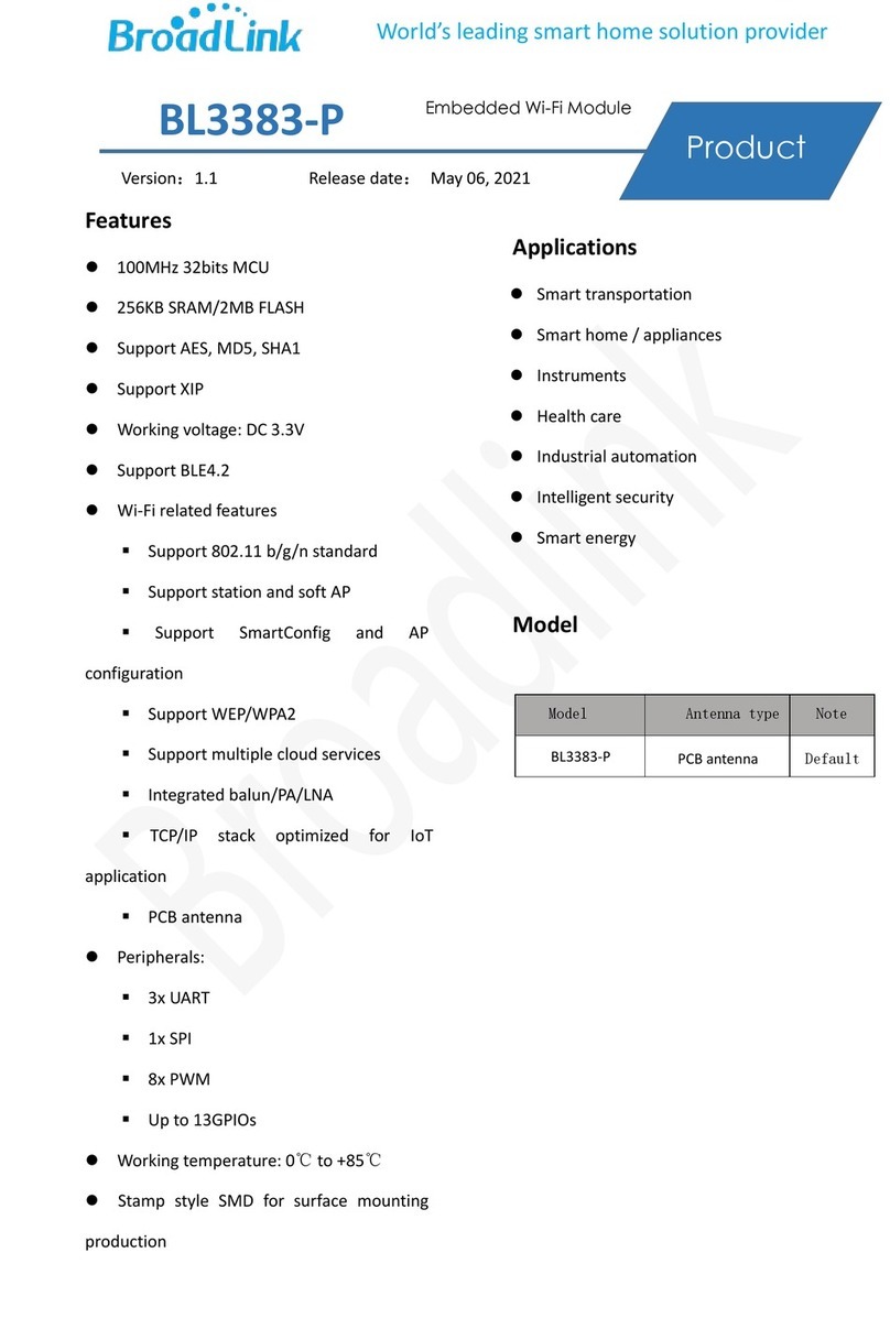 BroadLink BL3383-P user manual