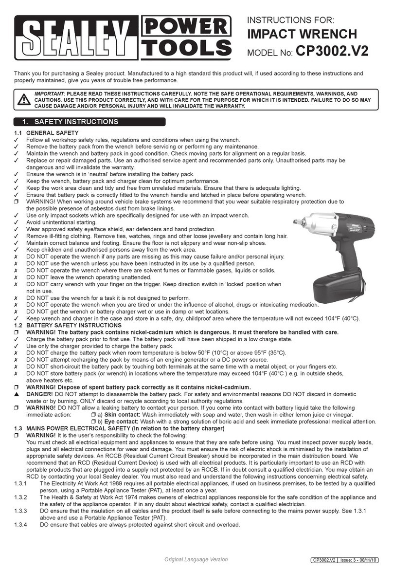 Sealey CP3002.V2 User manual