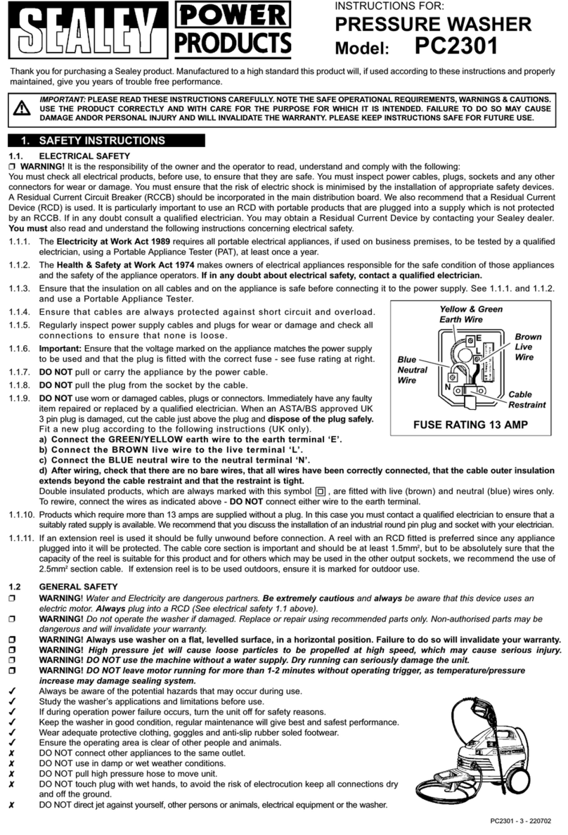 Sealey PC2301 User manual