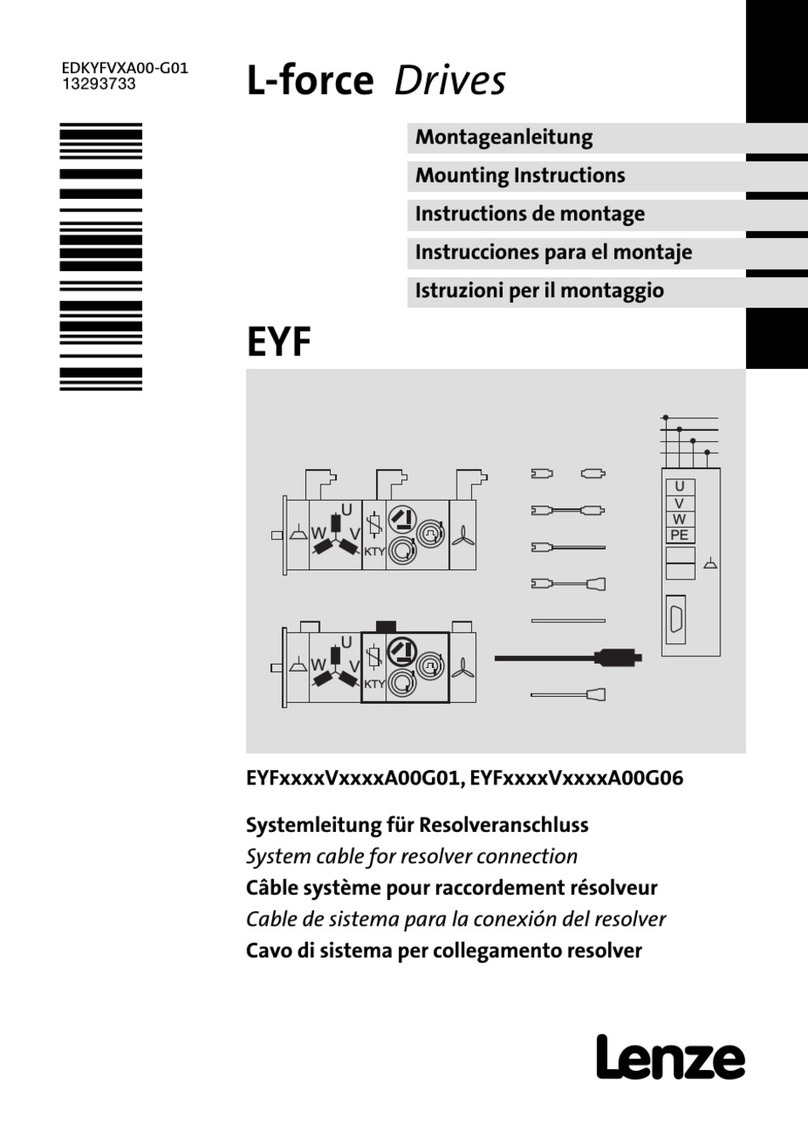 Lenze L-force EYF Series Mounting instructions