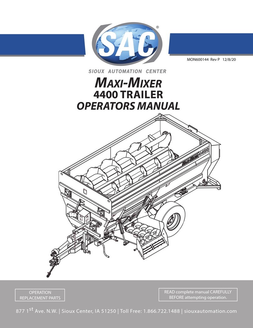 SAC MAXI-MIXER 4400 TRAILER Operator's manual
