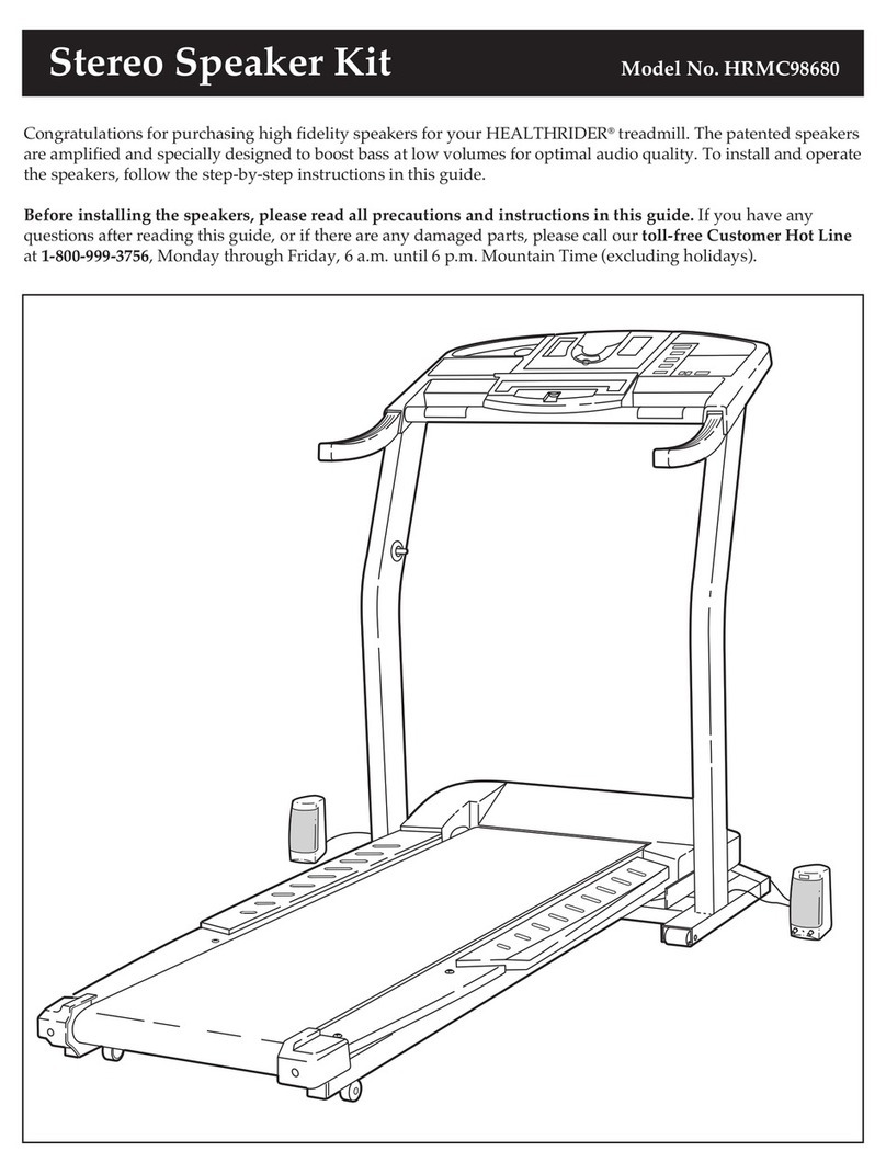 HEALTH RIDER HRMC98680 quick start guide