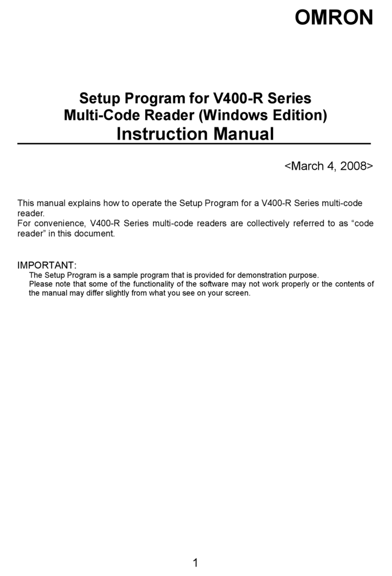 Omron V400-R Series User manual