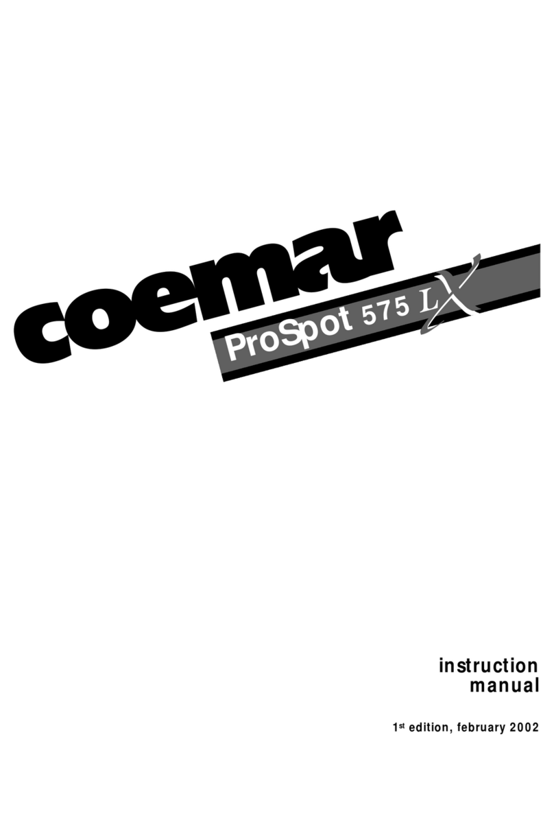 Coemar ProSpot 575 LX instruction manual