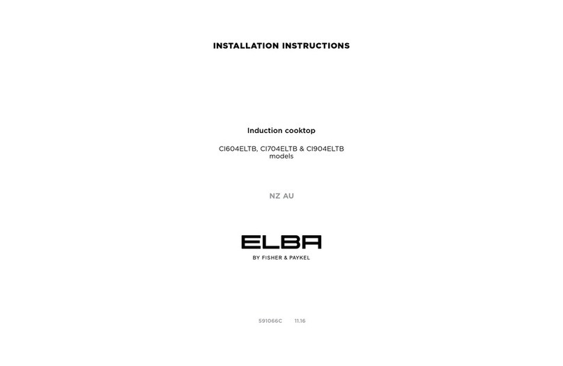 Fisher & Paykel ELBA CI604ELTB installation instructions