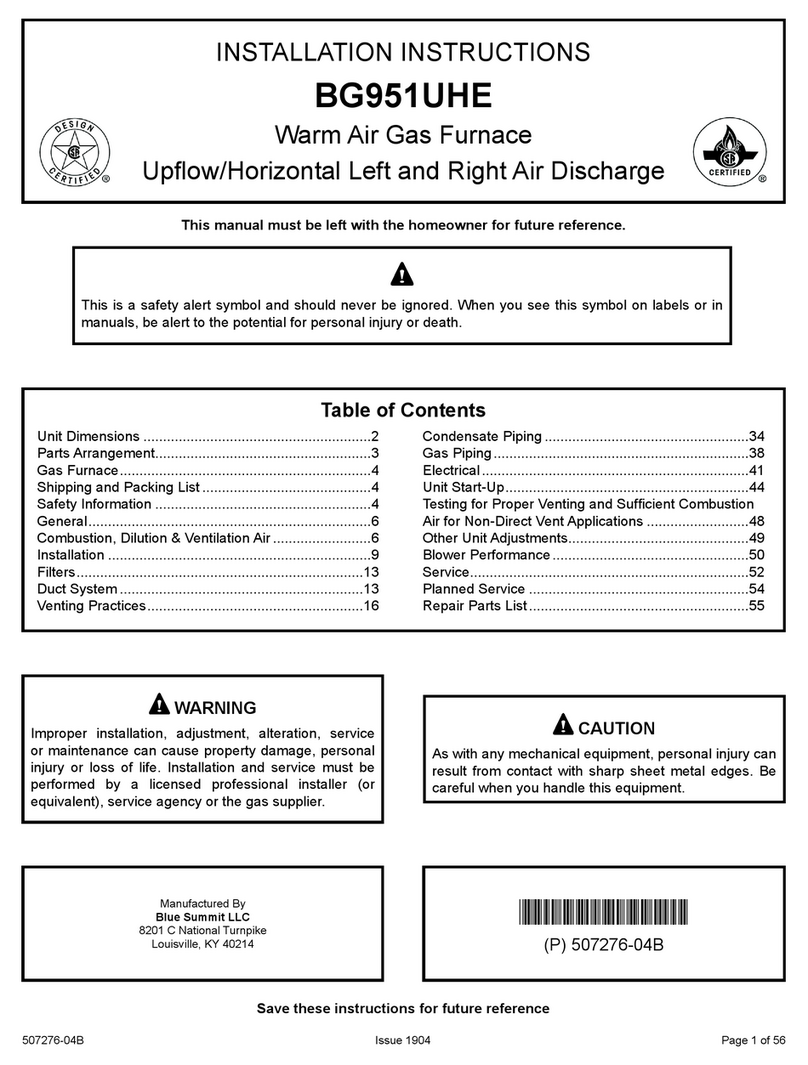 Blue Summit BG951UHE installation instructions Blue Summit BG951UHE installation instructions