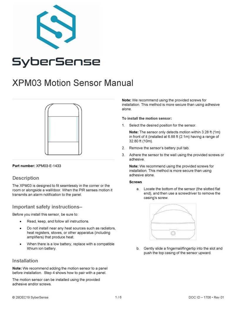 SyberSense XPM03 manual