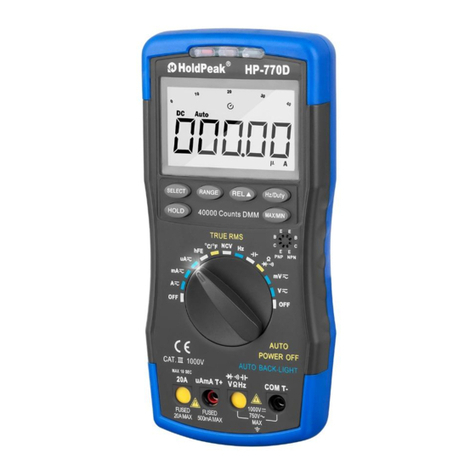 HoldPeak 770D Operator's manual