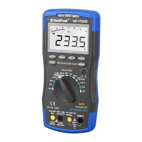 HoldPeak 770HD Operator's manual