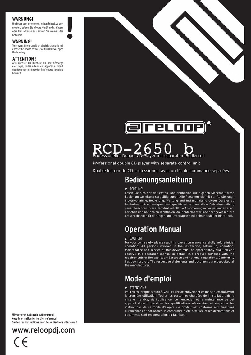 Reloop RCD-2650b manual