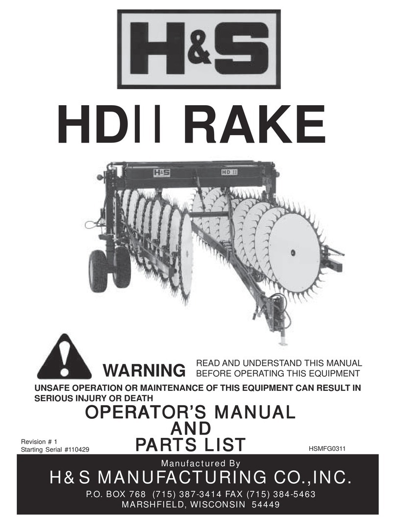 H&S HDII RAKE Installation and maintenance instructions