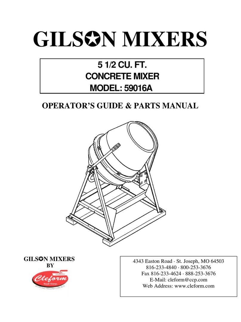 Cleform Gilsom Mixers 59016A User manual
