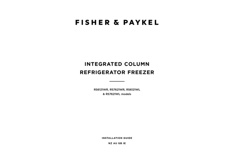Fisher & Paykel RS7621WR User manual Fisher & Paykel RS7621WR User manual