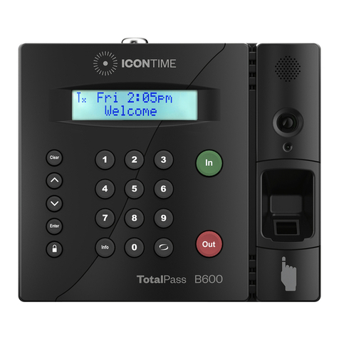 PAYCHEX Icon Time TotalPass B600 User manual