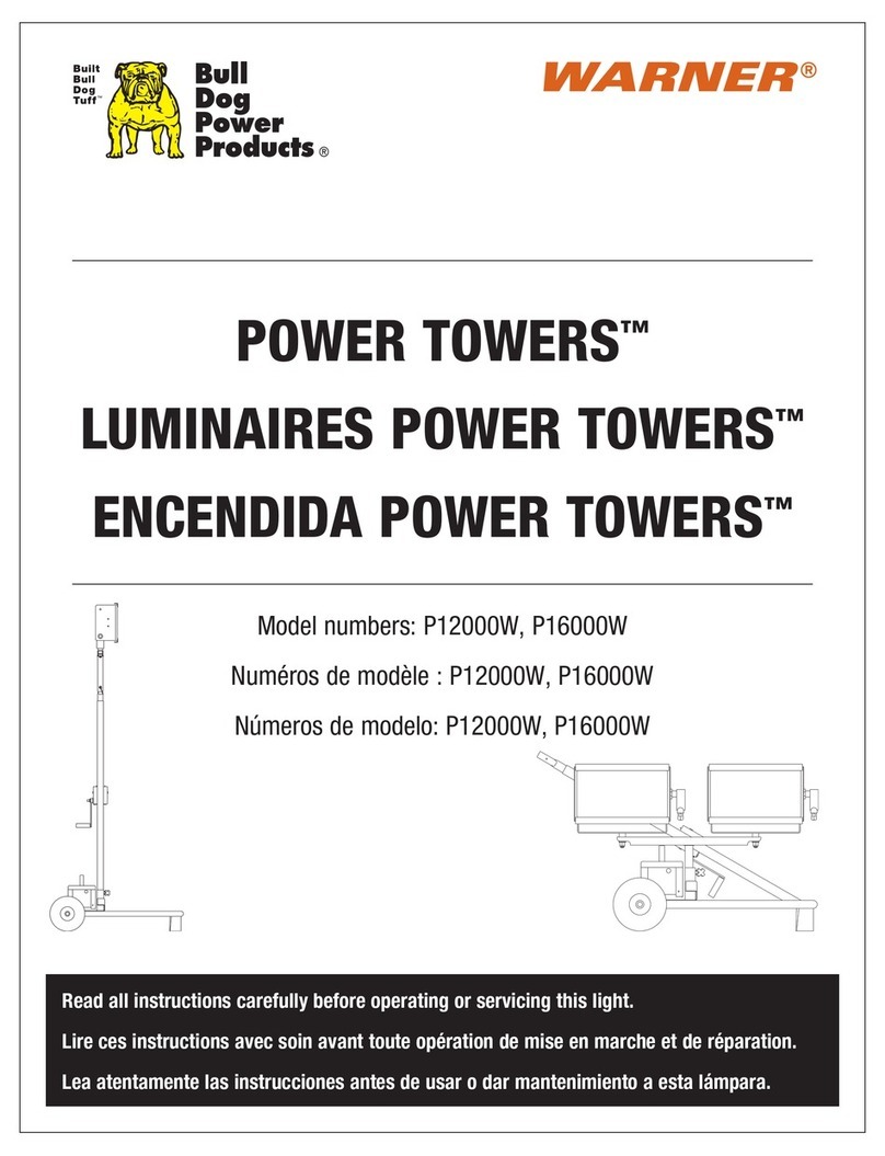 Warner Bull Dog Power Products Power Towers P12000W User manual
