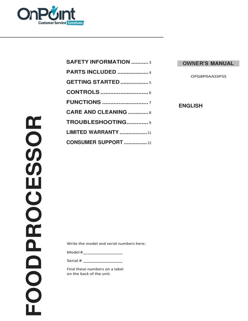 OnPoint OPG8P0AASSPSS User manual