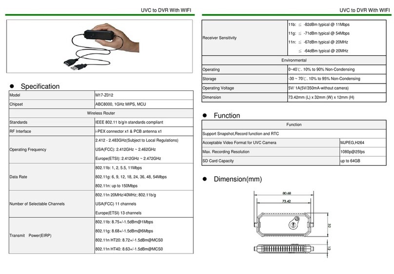 Avisonic M17-Z012 manual
