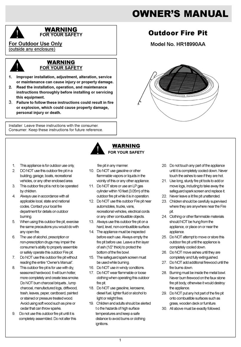 Callow HR18990AA owner's manual