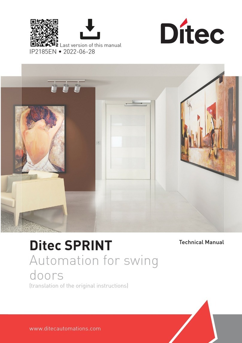 DITEC Sprint User manual