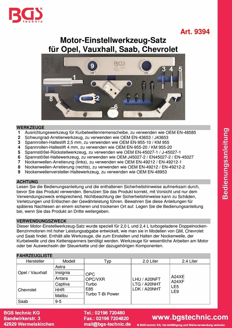 BGS technic 9394 instruction manual