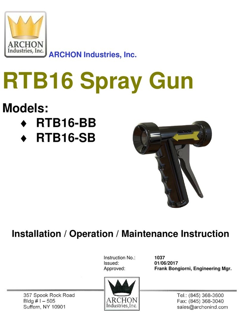 Archon RTB16 Installation, operation, &  maintenance instruction