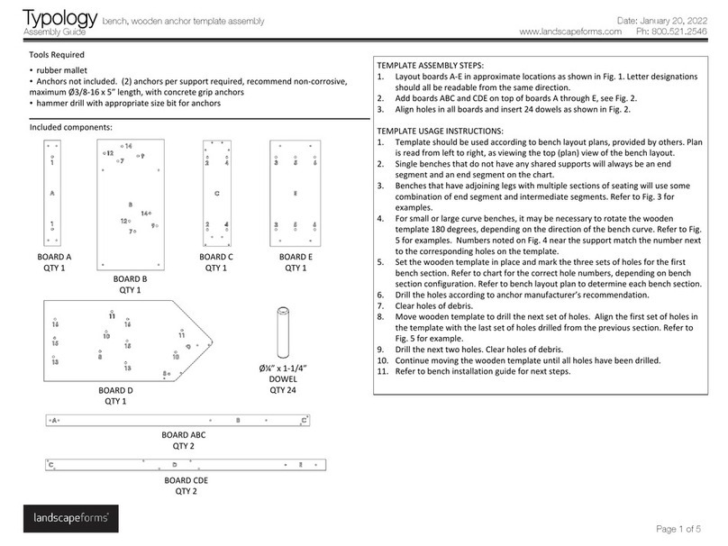 Landscape Forms Typology Assembly guide