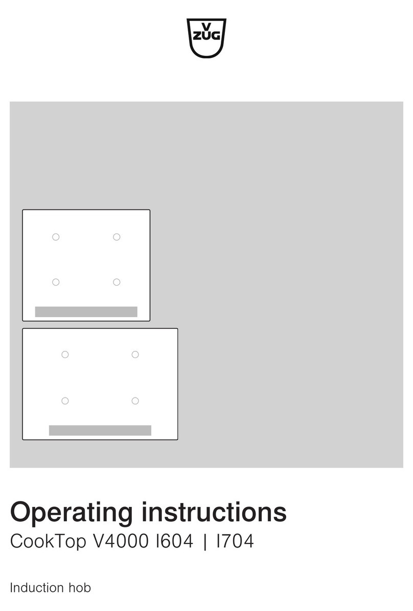 V-ZUG CookTop V4000 I704 User manual