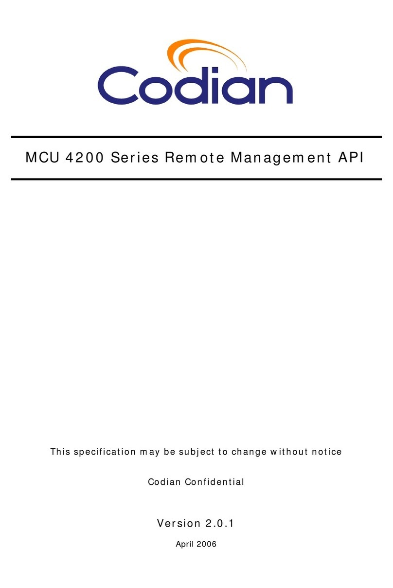 Codian MCU 4200 Series User manual