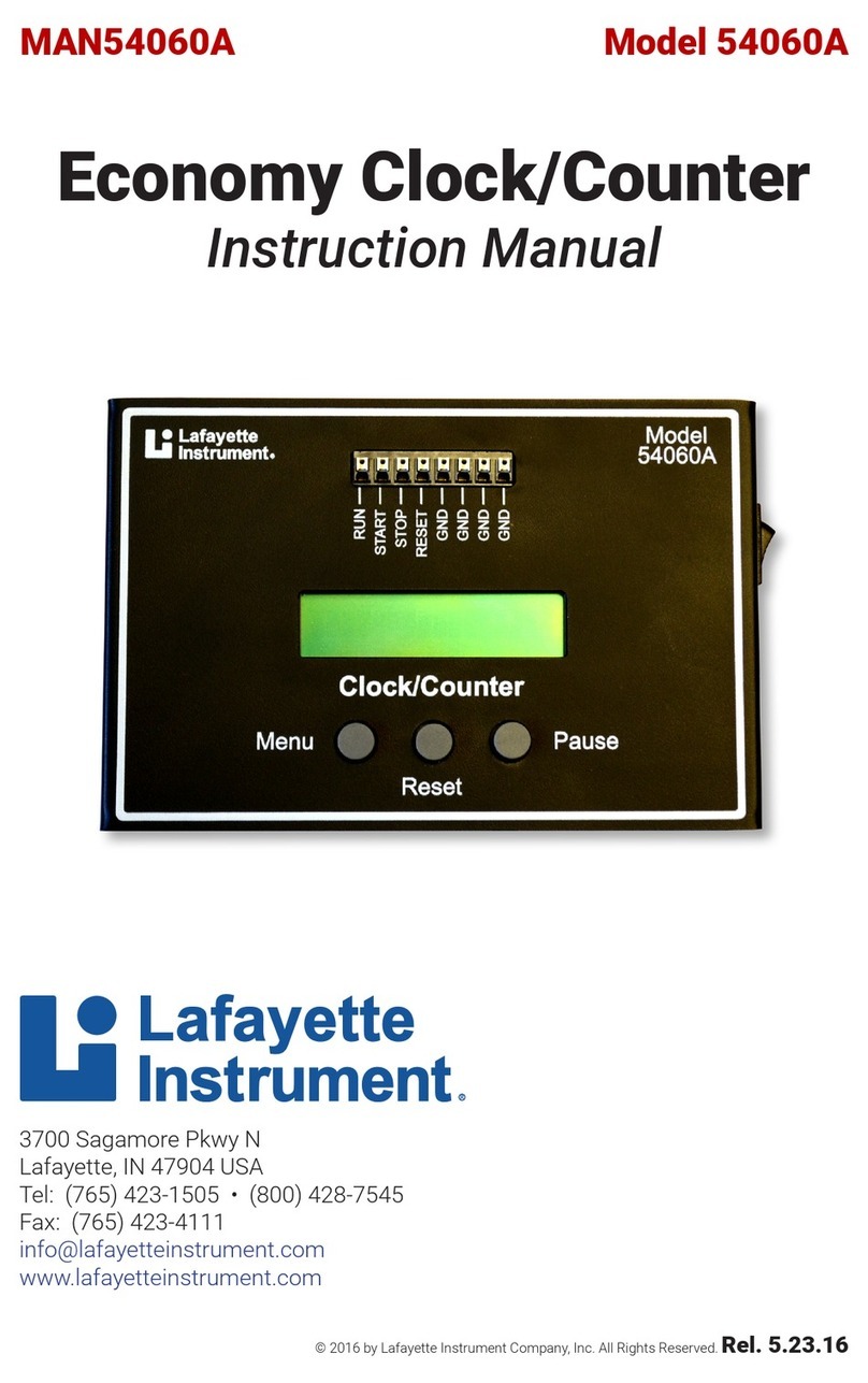 Lafayette Instrument 54060A instruction manual