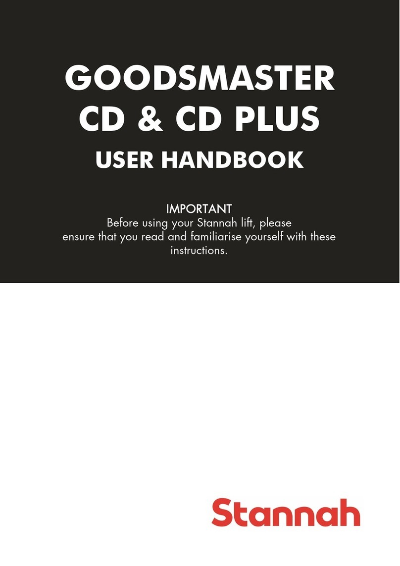 Stannah GOODSMASTER CD User handbook