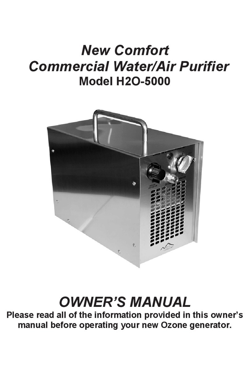 New Comfort H2O-5000 owner's manual