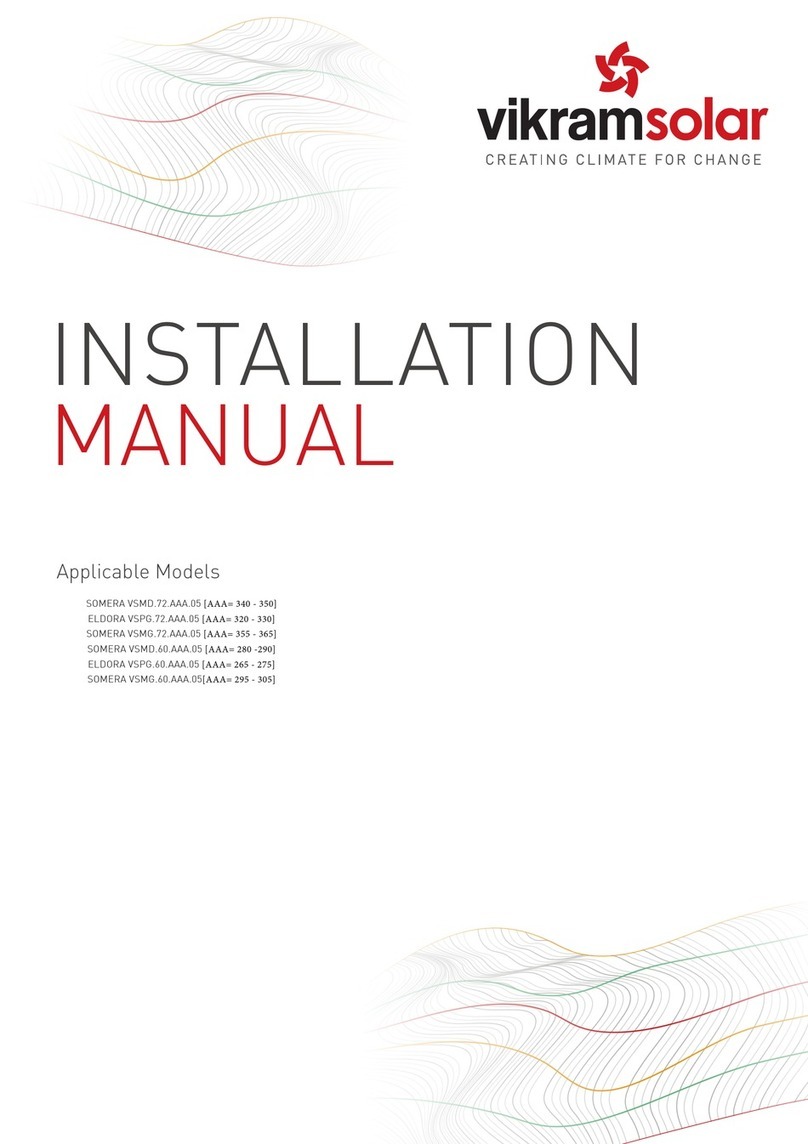 vikram solar SOMERA VSMD.72 Series installation manual