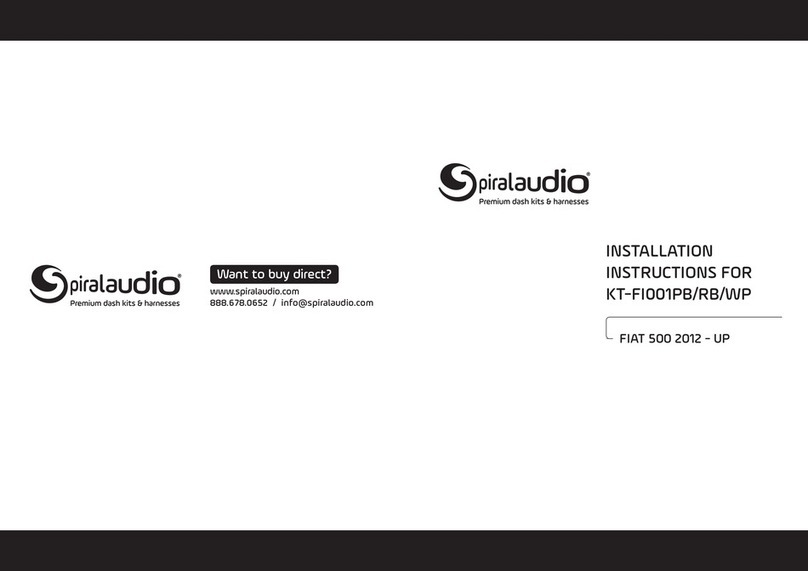 Spiral Audio KT-FI001PB Nstallation instructions Spiral Audio KT-FI001PB Nstallation instructions